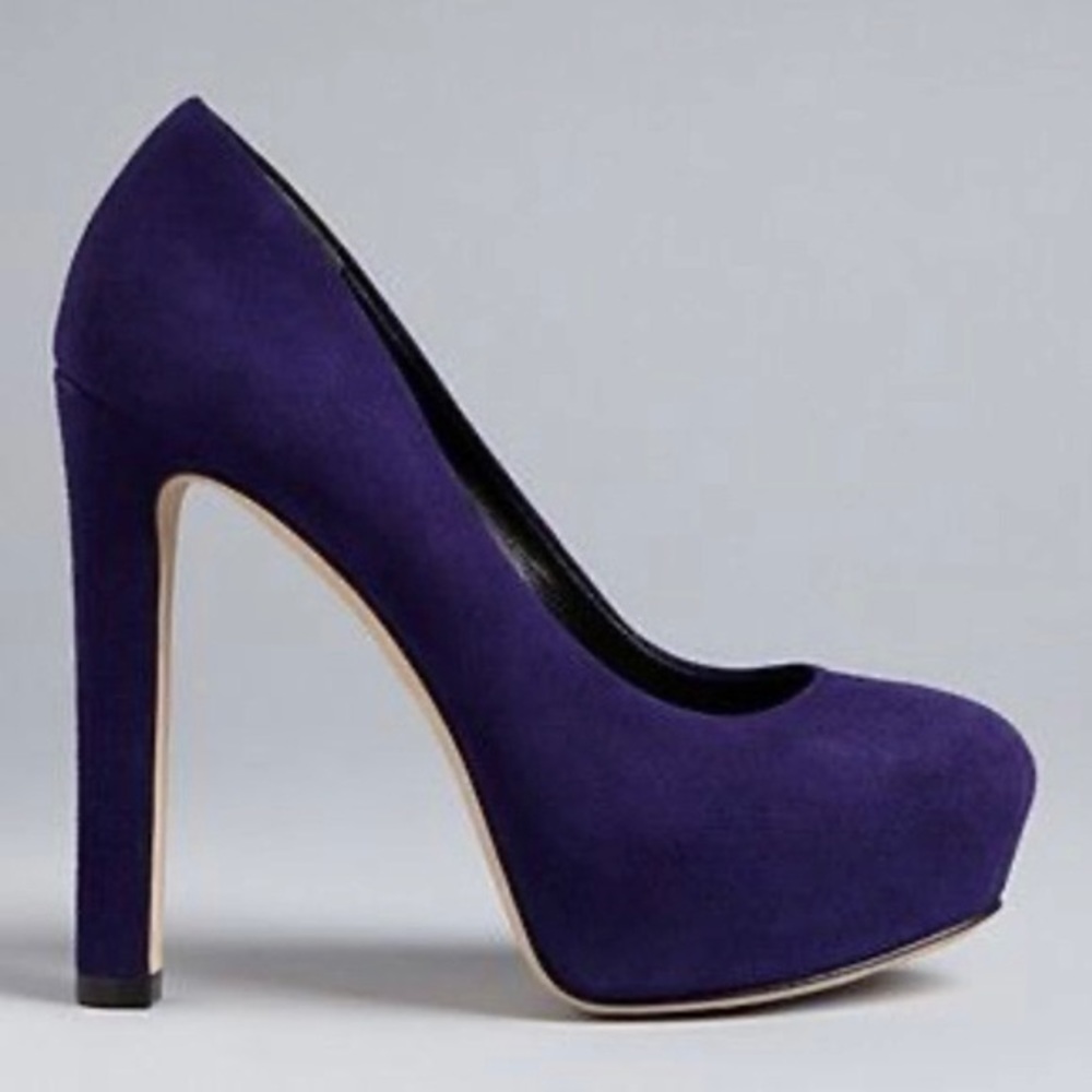 NEW Brian Atwood Women’s Sativa Platform Pump Purple Heels size 10 Retail $425